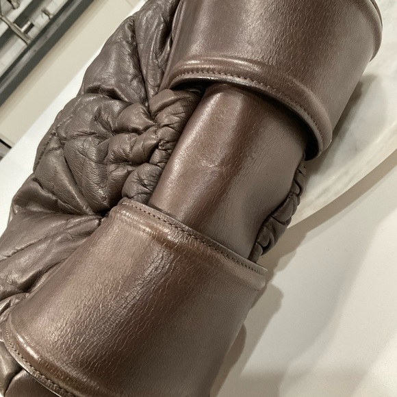 Moncler Brown Leather Made in Italy 2 Way Bag EUC - Picture 9 of 14